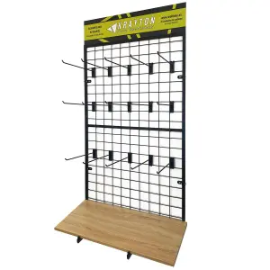 Vægmonteret metallisk gitterhylde Krayton image-0