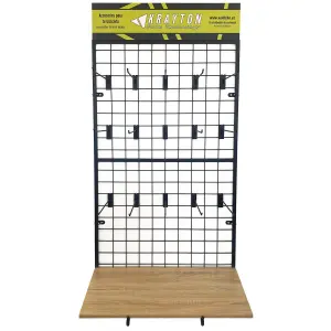 Vægmonteret metallisk gitterhylde Krayton image-1