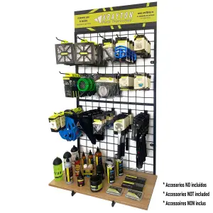 Vægmonteret metallisk gitterhylde Krayton image-2