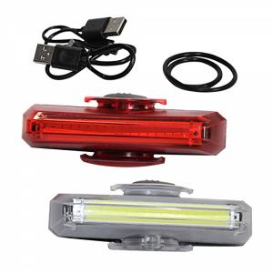 Front and rear lights - lithium polymer battery - 1 cob led 100/50 lumens Krayton image-1