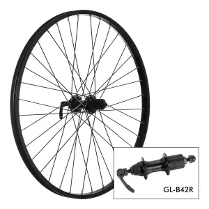 Roue arrière Krayton B42R 9x135 V-Brake alum. noir Casette image-0