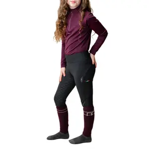 Brushed Full Grip Equestrian Leggings for Girls Horseware Alba Alessandro Albanese® image-1