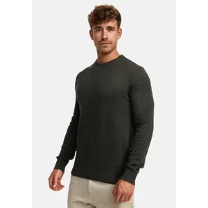 Cotton round neck jumper Kronstadt carlo image-3