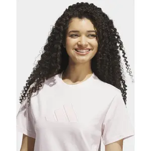 Satin Logo T-Shirt for Women adidas image-4