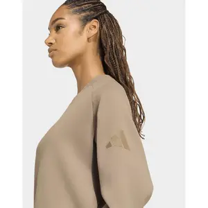 Women's loose-fitting sweatshirt adidas Soft Lux image-4
