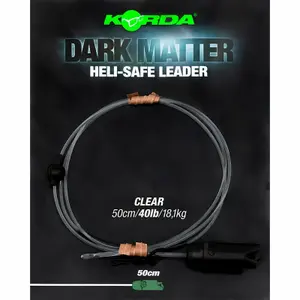 Σετ 6 μοντάζ Korda dark matter leader heli safe clear image-1