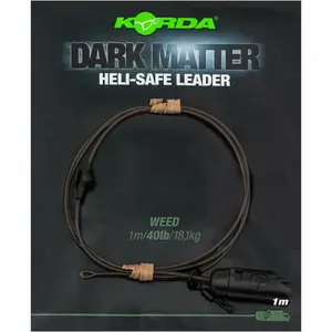 Σετ 6 μοντάζ Korda dark matter leader heli safe weed image-0