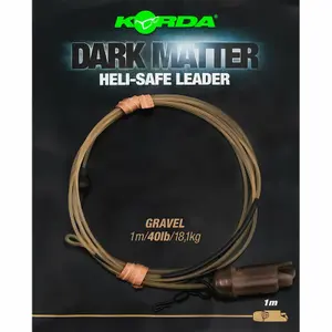 Σετ 6 μοντάζ Korda dark matter leader heli safe gravel image-0