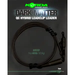 Υβριδικό Κλιπ Korda Dark Matter Leader 100 cm QC Weed image-0