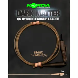Υβριδικό Κλιπ Korda Dark Matter Leader 100 cm QC Gravel image-0