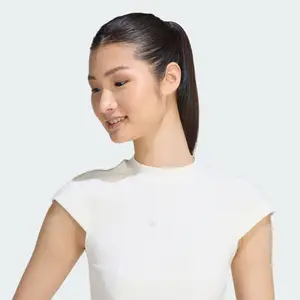 Women's ribbed T-shirt adidas Small Logo image-4