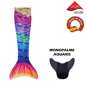 Mermaid costume with monofin Aquaris Kuaki Mermaids