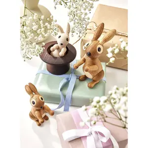 Decorative figurine Spring Copenhagen Le chapeau magique avec lapin blanc image-2