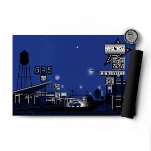 kb900plaksgparistex-affisch-kubbick-paris-texasmagic-night-bla-svart-vit-59-7x88-8-cm