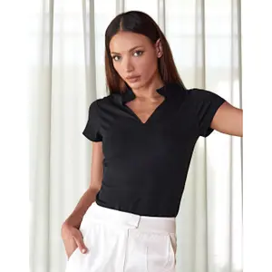 Mandarin collar T-shirt Kustom Kit image-2