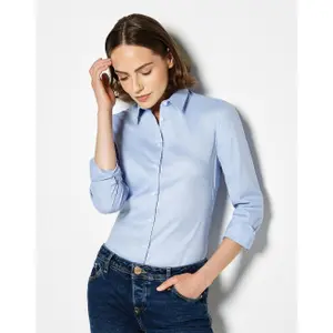 Langarmshirt, Damen Kustom Kit Oxford image-3