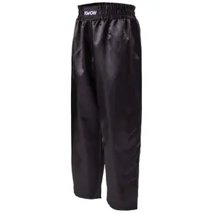 Satijnen kickboksbroek voor kinderen Kwon Clubline Schwarz