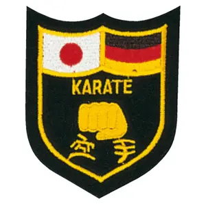 Crachá bordado "karate" com bandeiras Alemanha/japon Kwon image-0