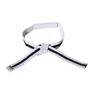 White/black/white velcro belt budō child Kwon image-0