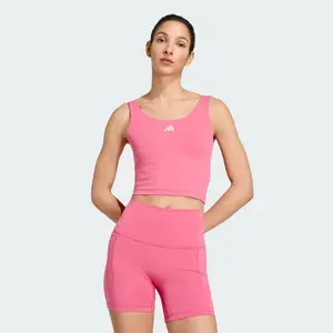Women's tank top adidas Studio All Me 3 Stripes image-1