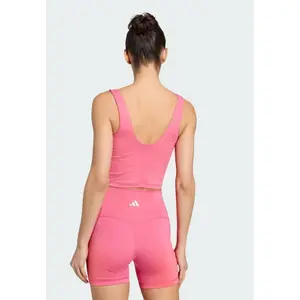 Women's tank top adidas Studio All Me 3 Stripes image-2