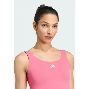 Women's tank top adidas Studio All Me 3 Stripes image-4