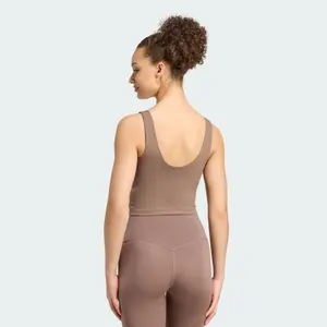 Women's tank top adidas Studio All Me 3 Stripes image-2