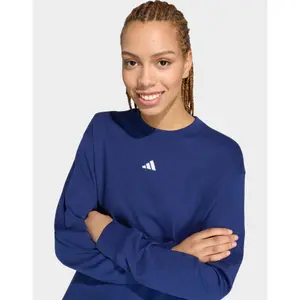 Long Sleeve Boyfriend T-Shirt Women's adidas 3-Stripes Studio image-3