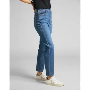 Pantalones vaqueros de mujer Lee Carol in Worn Iris image-3