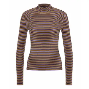 Frauen-T-Shirt Lee Ribbed Ls Stripped image-0