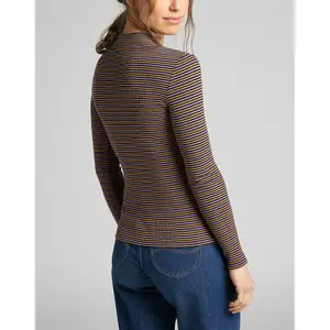Frauen-T-Shirt Lee Ribbed Ls Stripped image-1