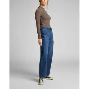 Frauen-T-Shirt Lee Ribbed Ls Stripped image-3