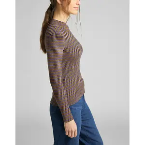 Frauen-T-Shirt Lee Ribbed Ls Stripped image-2