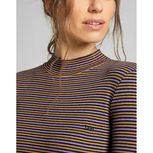 Frauen-T-Shirt Lee Ribbed Ls Stripped image-4