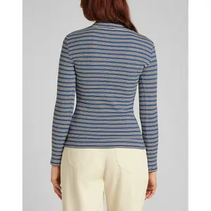 Women's T-shirt Lee Ribbed Ls Stripped image-1
