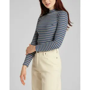Women's T-shirt Lee Ribbed Ls Stripped image-3