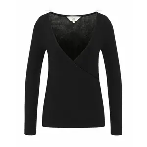 Frauen-T-Shirt Lee Ribbed Ls Wrap image-0