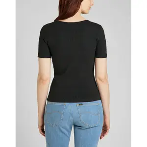 Women's T-shirt Lee SS RIB HENLEY image-1