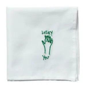 Theedoek Zakdoek La Cerise sur le Gâteau Hankie Lucky image-0