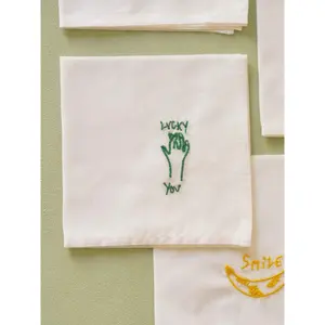 Theedoek Zakdoek La Cerise sur le Gâteau Hankie Lucky image-4