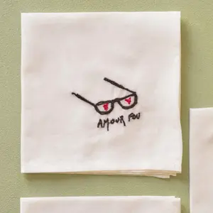 Handkerchief Towel La Cerise sur le Gâteau Hankie Amour image-1