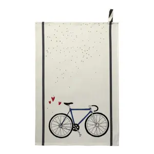 Theedoek La Cerise sur le Gâteau Felix so blue