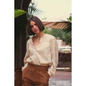 Vrouwenblouse La Petite Étoile Baude image-4