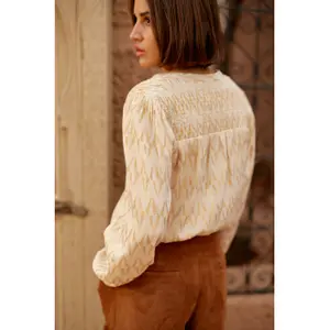 Vrouwenblouse La Petite Étoile Baude image-5