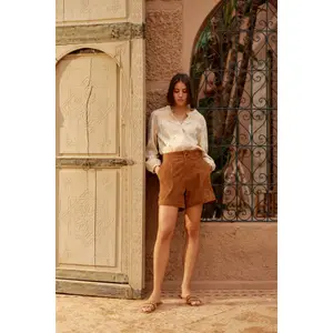 Vrouwenblouse La Petite Étoile Baude image-1