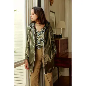 Casaco à prova de água para mulheres La Petite Étoile Rainy Long image-1