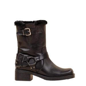 Motorcycle boots woman La Pintura Pelle