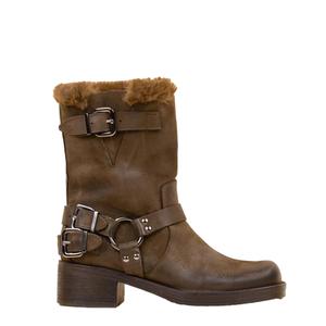 Motorcycle boots woman La Pintura Pelle