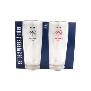 Bicchiere da birra serigrafato Francia (x2) image-1