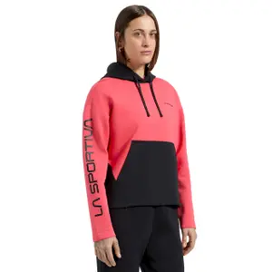 Hooded sweatshirt with large logo woman La Sportiva Podium image-5
